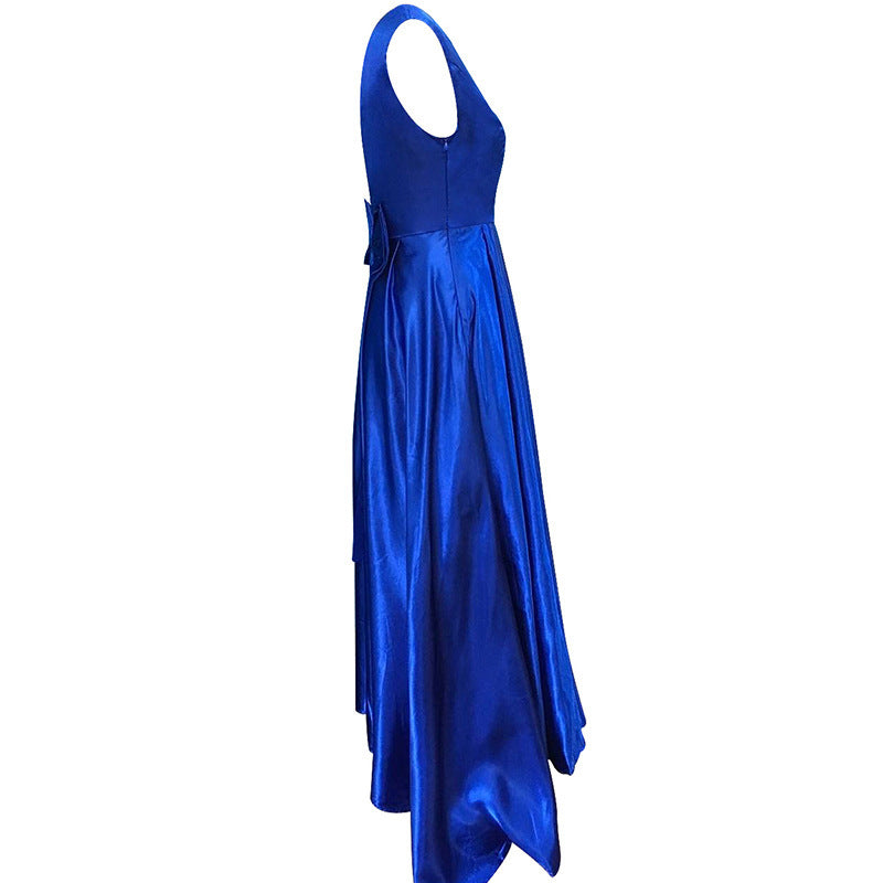 Backless Blue Evening Dress
