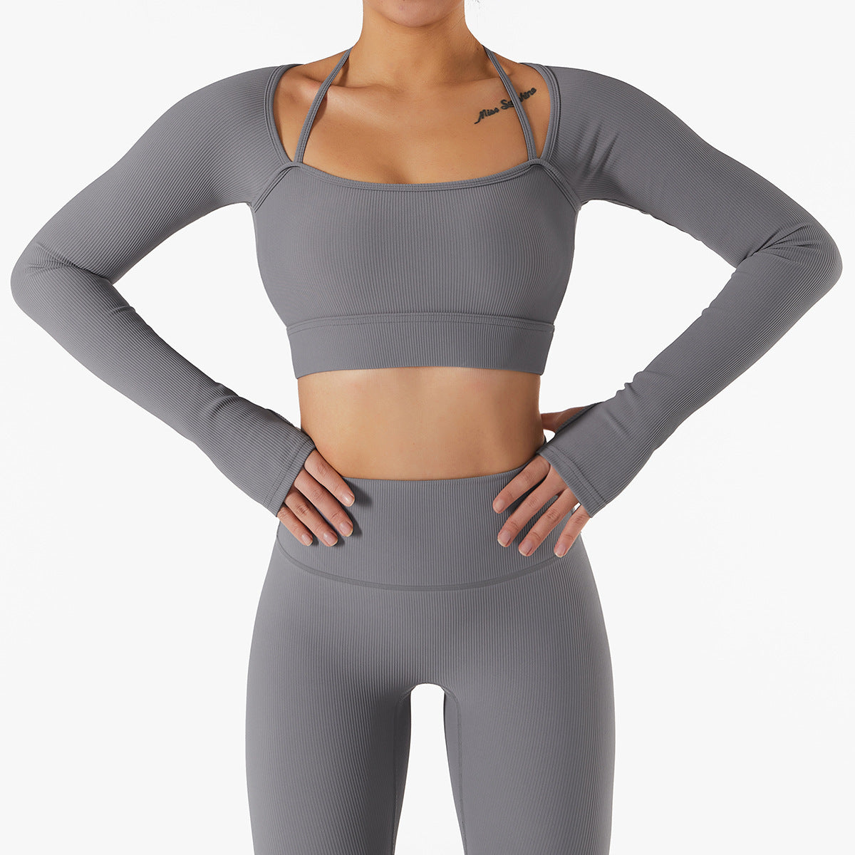 Slim Fit Long Sleeve Yoga Set