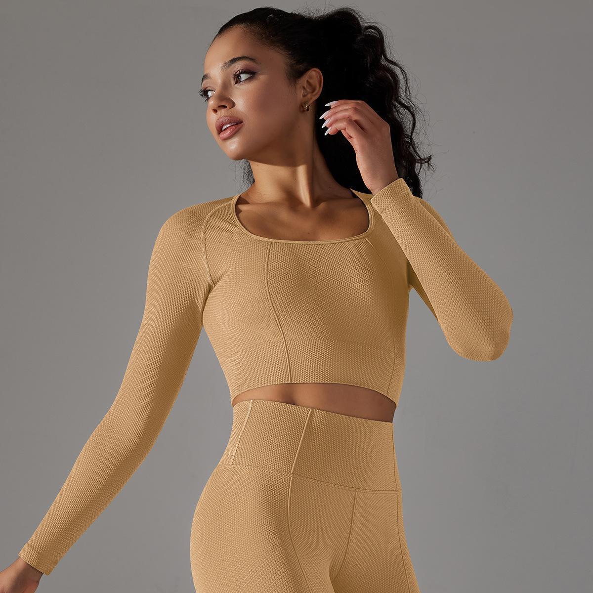 Long Sleeve Slim Crop Top