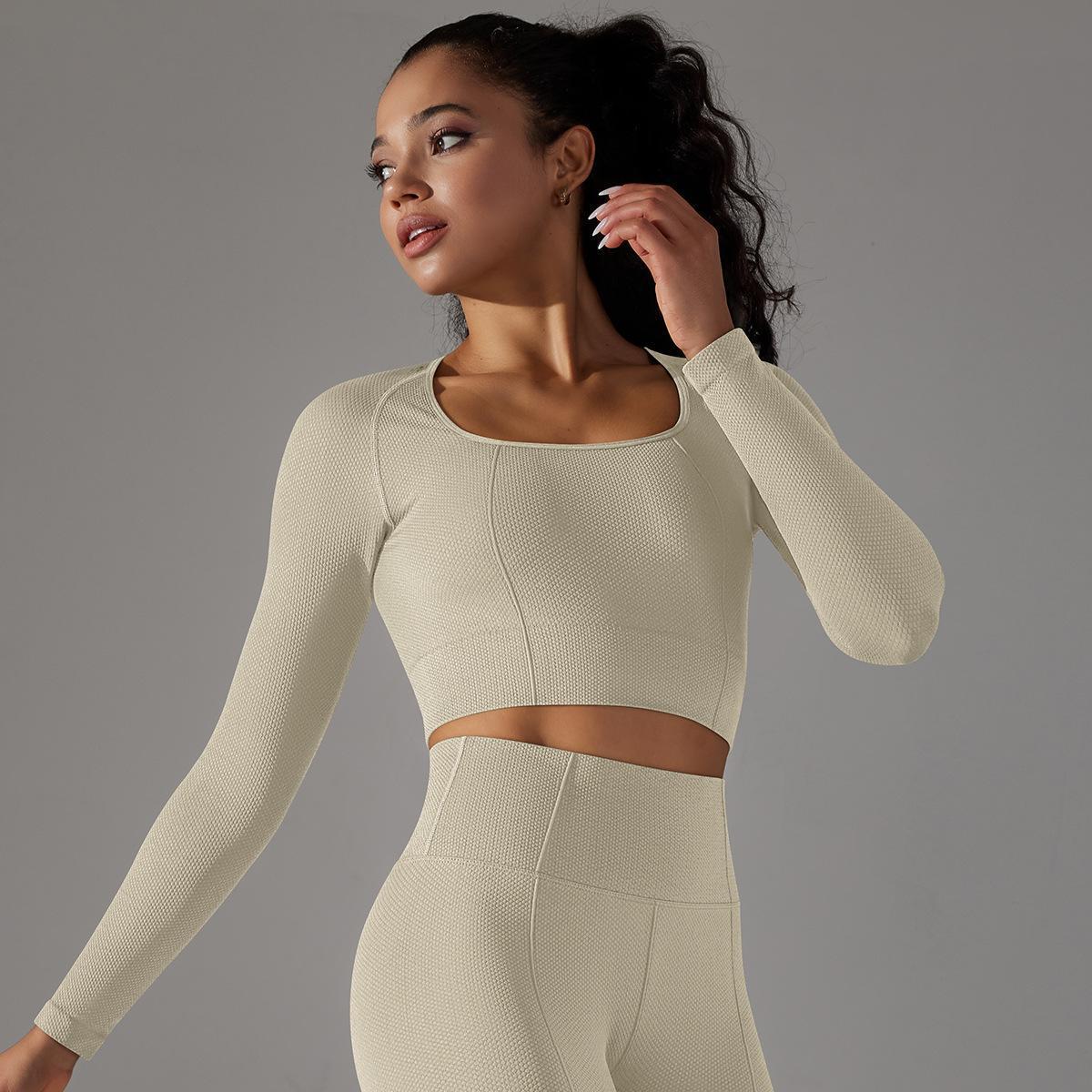 Long Sleeve Slim Crop Top