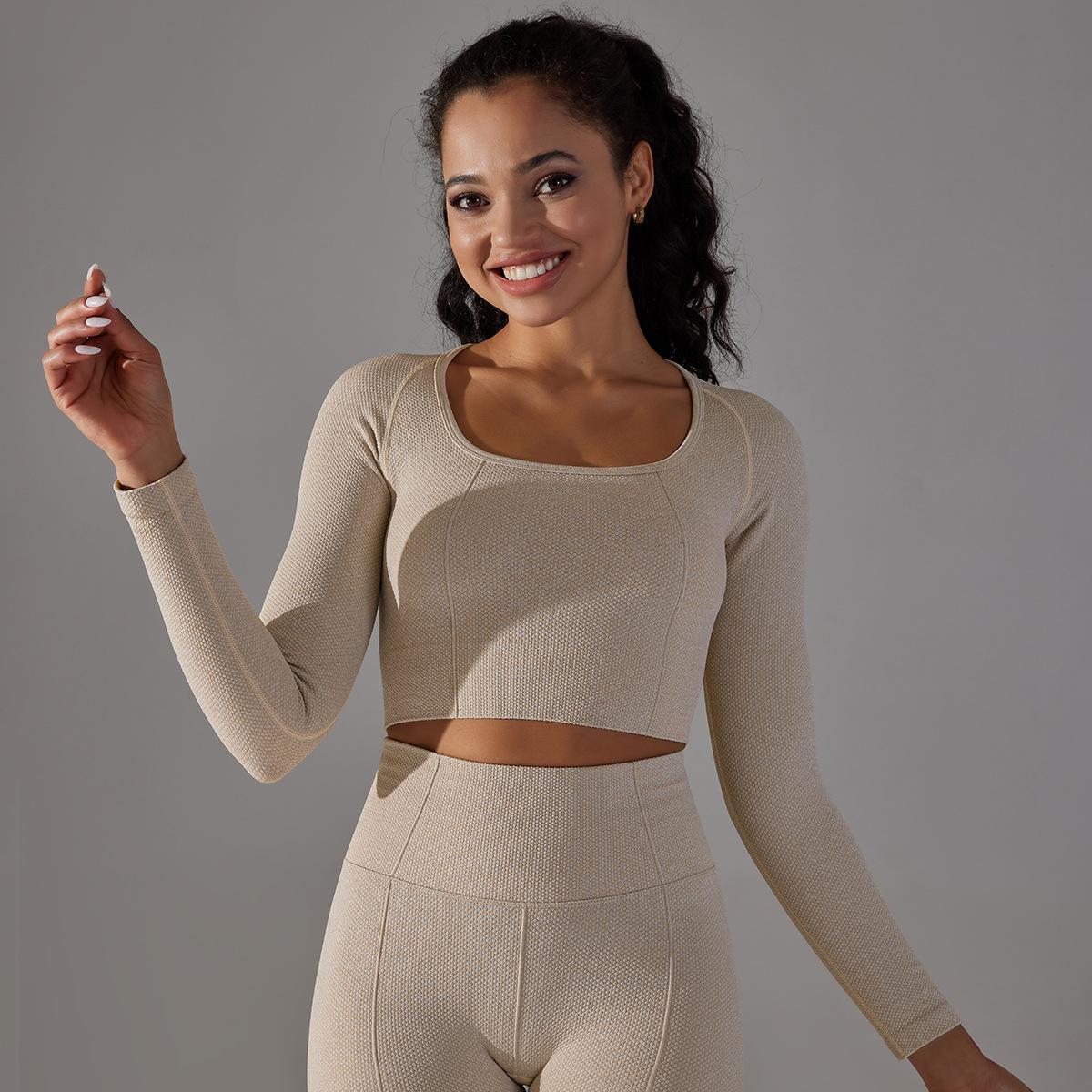 Long Sleeve Slim Crop Top