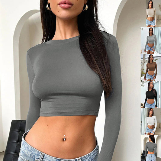 Short Slim Long Sleeve Top