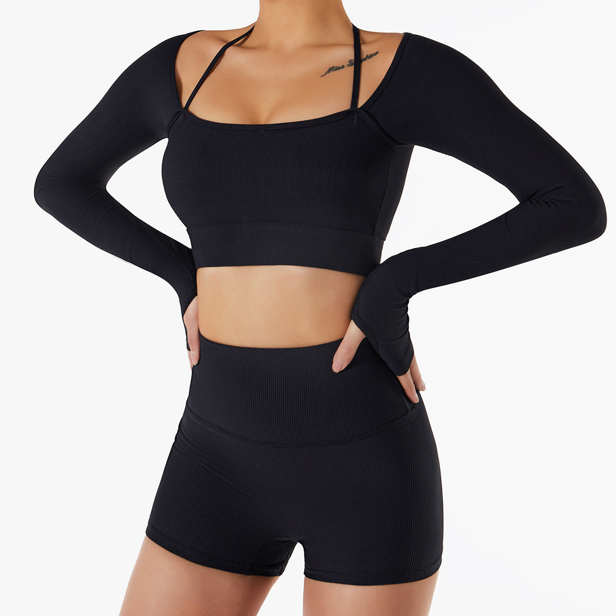 Slim Fit Long Sleeve Yoga Set